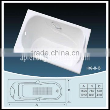supplier sell cast iron bath/corner tub cast-iron enamel bathtub for people