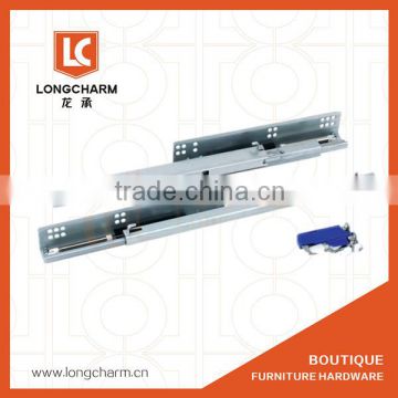 removable soft close telescopic drawer channel