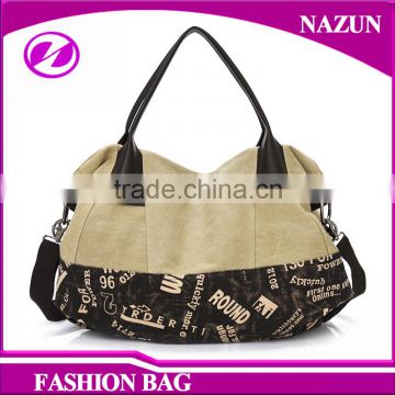 fashion printings travel weekender hobo style vintage cotton women canvas handbag