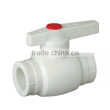 PPR Plastic Ball Valve with Brass Core and Filter