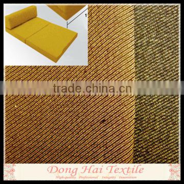 Dark yellow twill cotton fabric material for sofa set