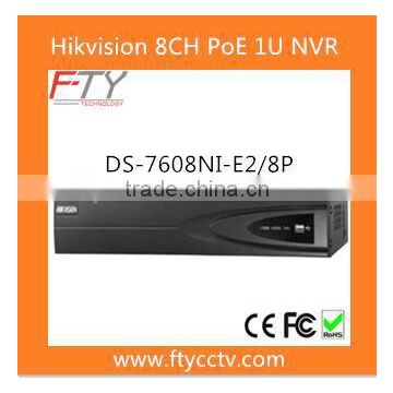 China Top Ten Selling Products Hivision DS-7608NI-E2/8P 8CH Smart Watch NVR IP Recorder