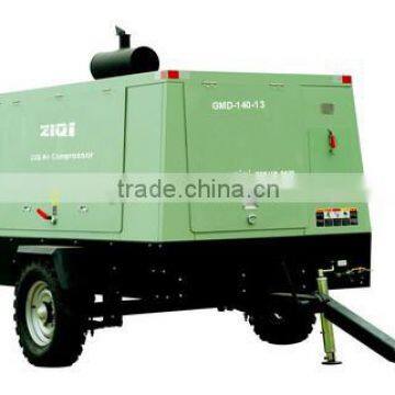 Portable low noise Diesel Screw Air Compressor