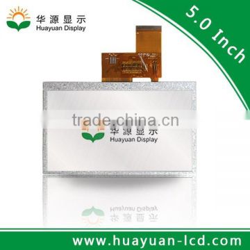 Industrial 800x480 5 inch transparent tft lcd display with 1000cd/m2