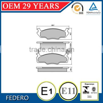 universal D158 5 010 540 brake pad manufacturers for MG