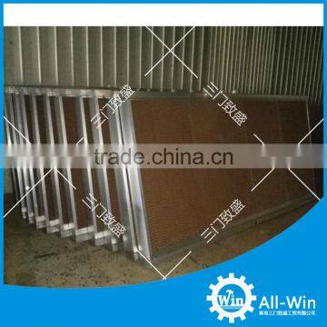 evaporative cooling pad production line used in poultry house