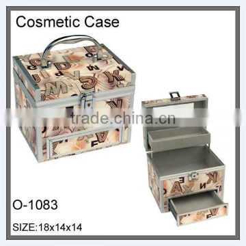 2 layers drawer acrylic cosmetic display case