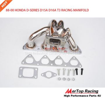 Mertop Race Stainless Turbo Manifold Header 88-00 Hond* Civi* w/ B Series