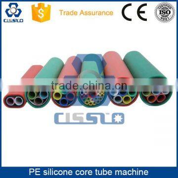 High Efficiency HDPE Silicone Core Optical Fiber Cladding Tube Extrusion Line