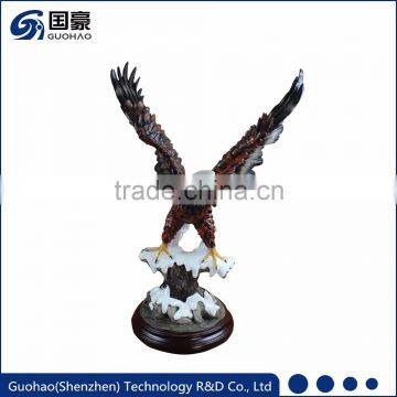 Custom eagle home decor resin hawk statue for sale