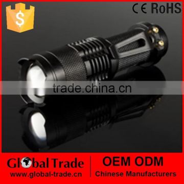 Aluminum Adjustable LED Flashlight Mini Torch 3 Light Mode C0044
