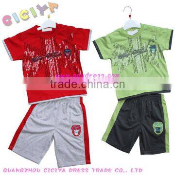 Boys summer 2pcs pajamas with jack printing