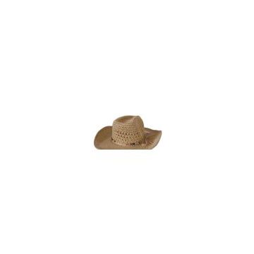 Sell 100% Paper Straw Floppy Hat with Wood Bead