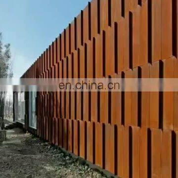 Waterproof corten steel exterior metal wall cladding panels astm a606