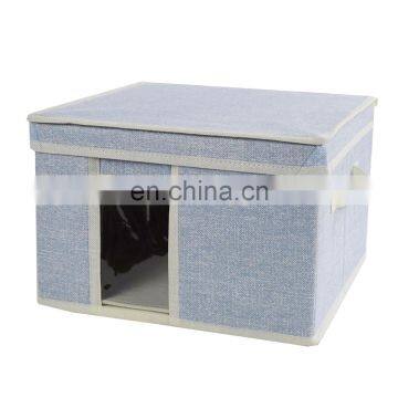 Custom Foldable Non-woven Fabric Drawer Closet Organizer Storage Box with Lid