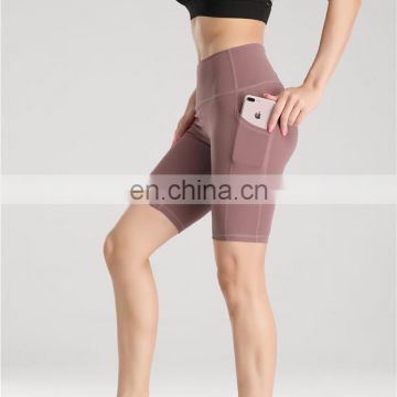 Custom logo Wholesale Women yoga mini tights spandex cycling biker shorts