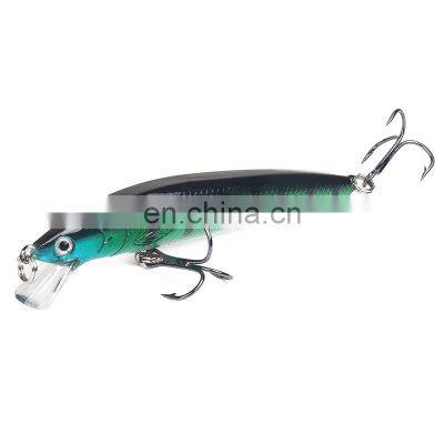 10cm 9g 10 colors 3D Bionic eyes Saltwater Fish Baits with Treble Hooks  Quivering Minnow Sea Bass  Bait Fishing
