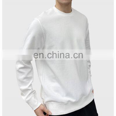 Hot Product solid color thick cotton customized design spring men sweatshirt clothing 2021