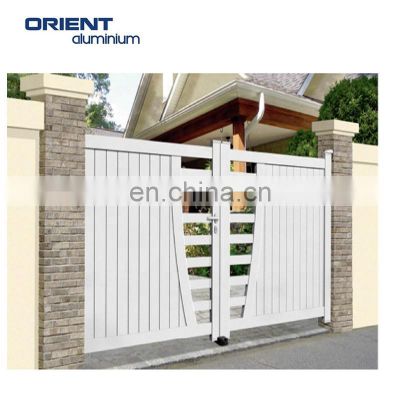 Popular modern new style custom outdoor durable aluminum villas gate
