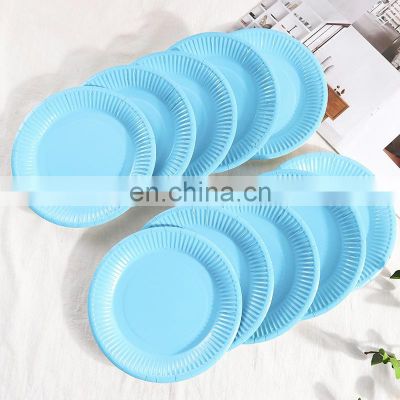 Wholesale Colorful Paper Plates Disposable Paper Plates