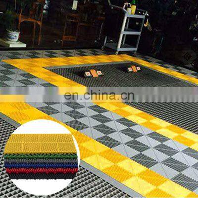 CH Hot Sales Eco-Friendly Multicolor Solid Drainage Vented Waterproof Flexible Square 40*80*4cm Garage Floor Tiles