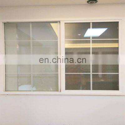 WEIKA cheap pvc/upvc double glazing sliding glass windows china with grill