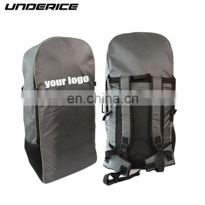 Good quality grey color isup stand up paddle board sup carry bag waterproof backpack without wheels
