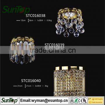 modern energy saving ceiling lights/traditional K9 crystal chandeliers ceiling/gold iron hanging crystals