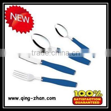tableware set stainless steel plastic cutlery set with iron stand