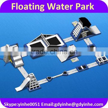 2016 certificated floating water park inflatable games for adults