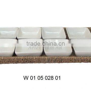 Seagrass Tray for serving tea