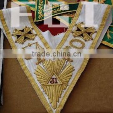 Hand Embroidered Masonic Collar