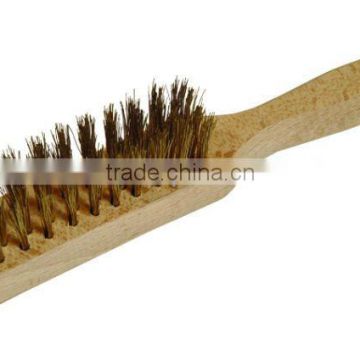 Steel Wire Brush Wooden Handle