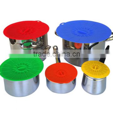 suction lids silicone pot lid flexible silicone lid