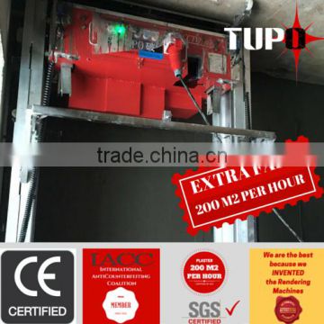 Tupo 8 hydraulic type construction machinery rendering machine cement motar plastering /factory outlet 220v/380v(optional)