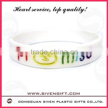 Promotion gifts silicone debossed bracelet
