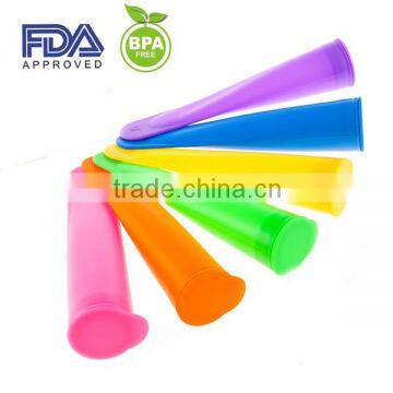 China factory silicone DIY freeze maker popsicle mold ice pop maker