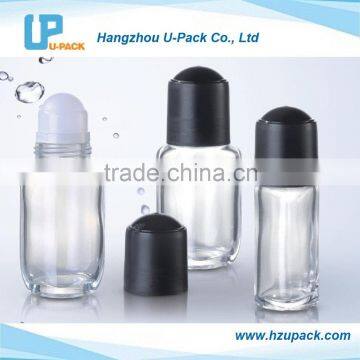 50ml glass roll on bottles with PP cap for essential oil