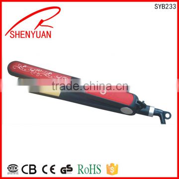 Wholesale price without retail Ceramic plates Flat Iron salon professional hair straightener made in china