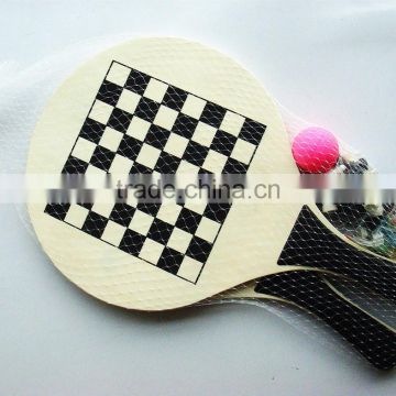 hot selling wooden beach chess racket set game