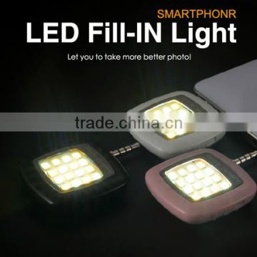 Wholesale mini portable smartphone led flash fill light