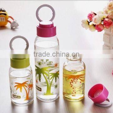 150ml 250ml colorful milk bbottle glass water bottle