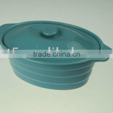 Ceramic Oval shape mini cocotte