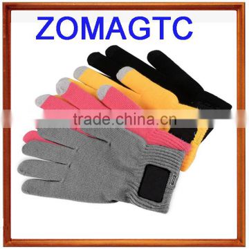 2017 new men classic smart phone gloves New arrival Men hem-stitch looply fall winter thermal cloth touch screen gloves mittens