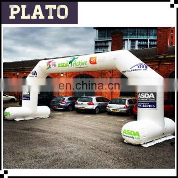 racing run square block inflatable archway for sport