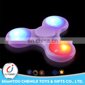 Top sale cooling plastic stress reducer hand spinner parts with lights