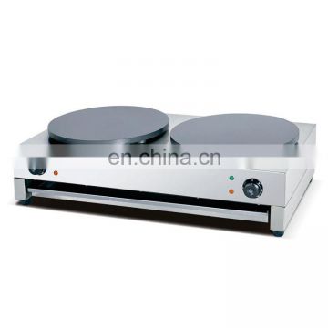 Commercial table top pancakemaker/double platecrepemakerby gas