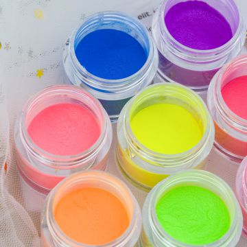 Colorful rainbow gel nail kit set acrylic powder for nail neon color dipping powder
