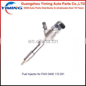 Auto parts 0445110291 Fuel Injector for FAW injector 0445 110 291