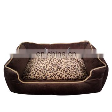 Wholesale orthopaedic dog bed Plush Velvet Pet bed with Removable Cover